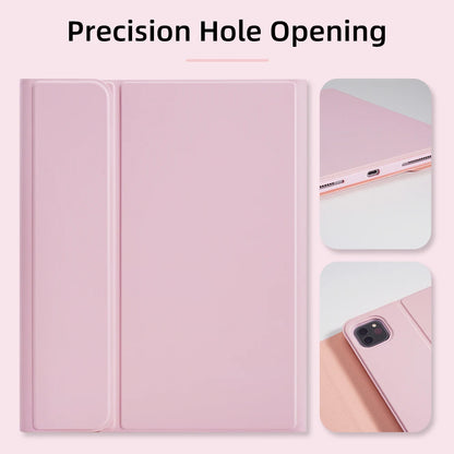For iPad Keyboard Case For iPad 2024 iPad Air 11-in 13-in M2 Pro 11-in 13-in M4 Pro 11 12.9 10.2 9/8/7th 10.5 9.7 Air 3 2 Case