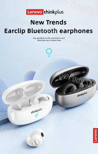 Lenovo XT83II Wireless Headphones Bluetooth 5.3 Earphones Earclip Design Touch Control HD Call with Mics Earbuds Sports Headset