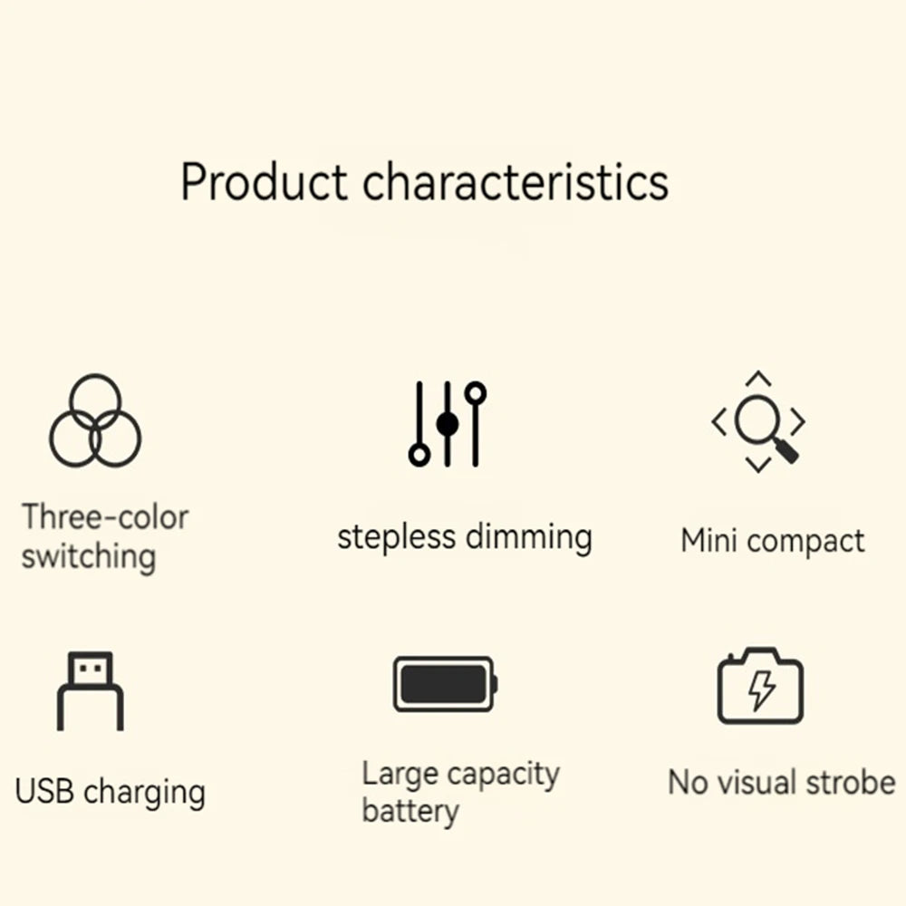 Touch LED Night Light with 3 Modes for Dimming