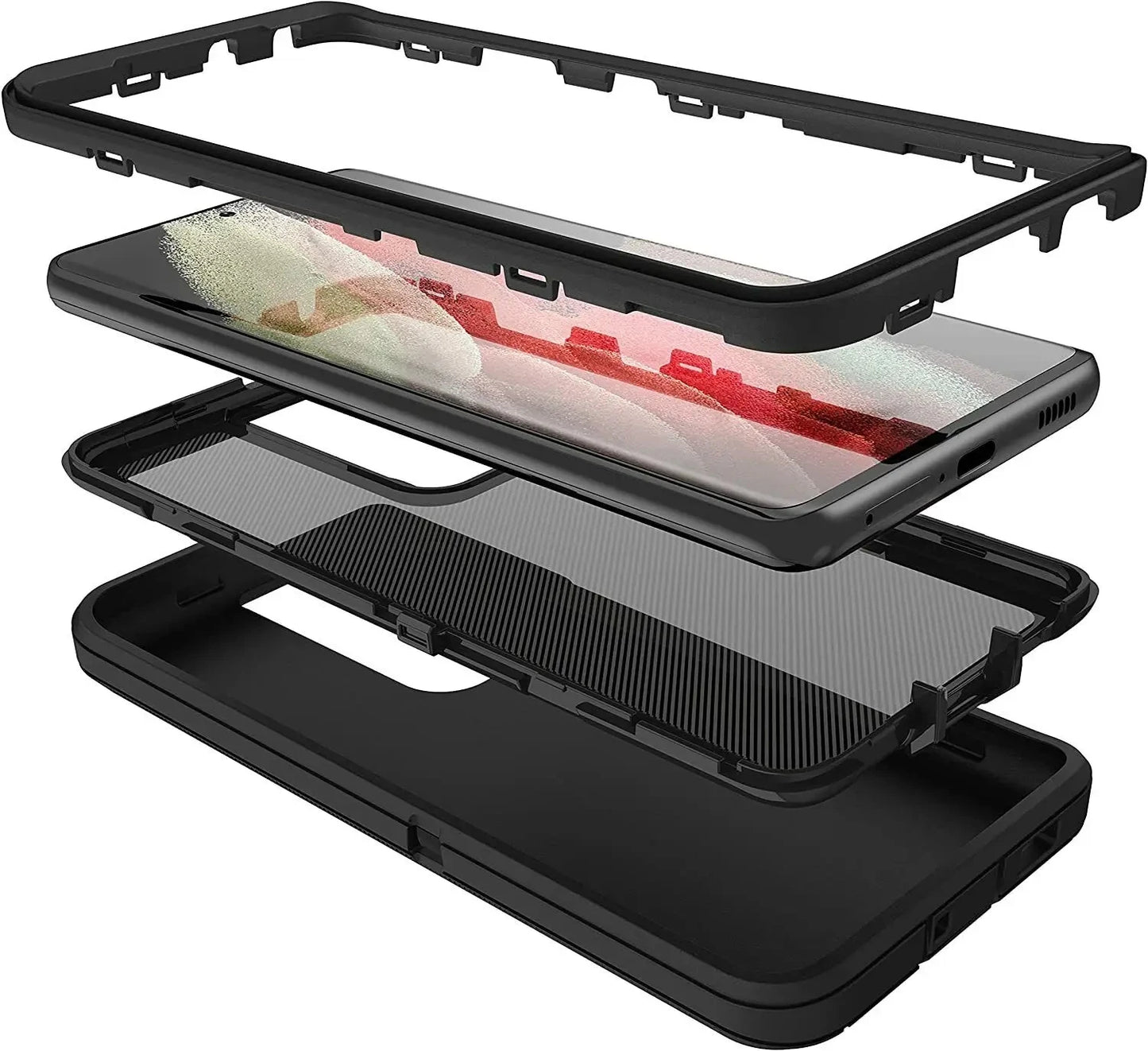3 IN 1 Heavy Duty Shockproof Armor Case