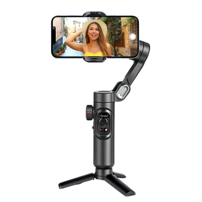 AOCHUAN 3-Axis Handheld Gimbal Stabilizer for Smartphone with Fill Light
