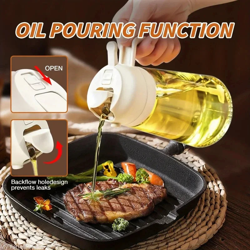 2in1 500ml Plastic Oil Sprayer/Dispenser