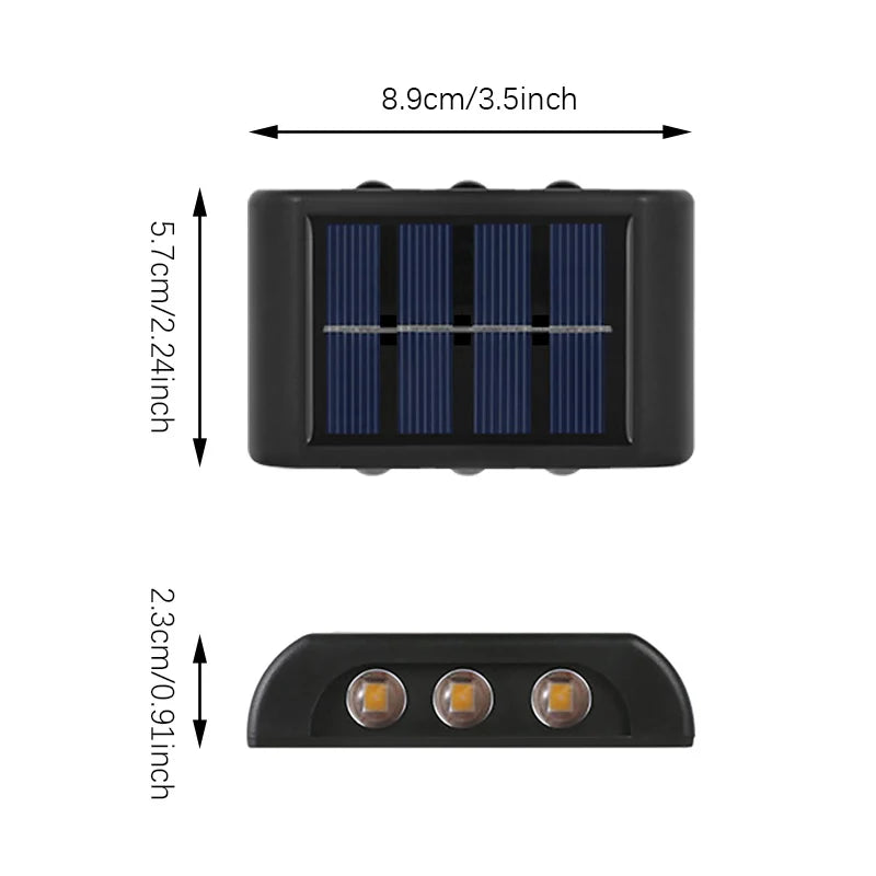 Outdoor Waterproof Solar Wall Lamp