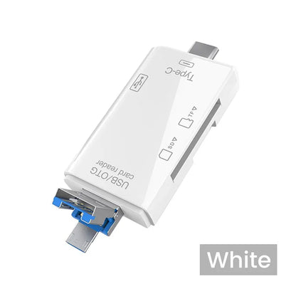 6-in-1 Type-C Card Reader – Fast & Versatile Data Transfer