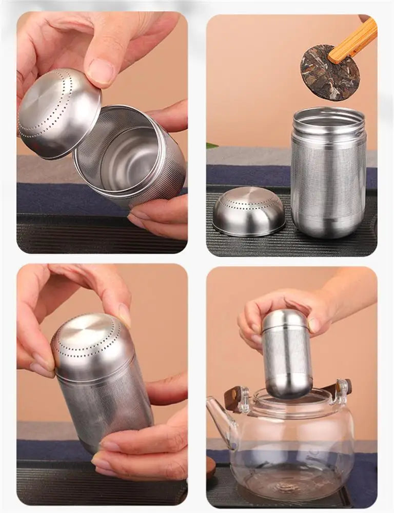 Tea Strainer Stainless Steel Tea Infuser Tea Leaves Spice Seasoning Ball Strainer Teapot Fine Mesh Coffee Filter Teaware