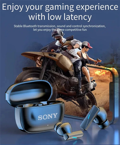 S ony True Wireless Bluetooth Earphones Headphones In-ear Earplugs Waterproof Fitness Motion Music Hedset Flip Cover Earphone