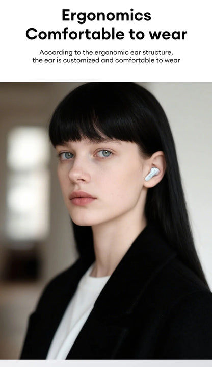 New Lenovo LE202 TWS Bluetooth 6.0 Gaming Earphones AI Call Noise Cancellation Sound Quality Headphone Long Battery Life Earbuds