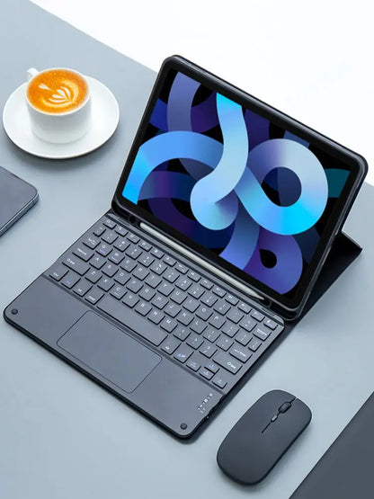 Magic keyboard Wireless Mouse For iPad 9th Generation Case A16 iPad 10.2 7th 8th Cover iPad Pro 11 M4 Air M3 10th Air 5/4 Funda