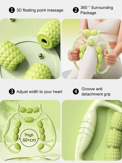 12 Rounds Of Circular Leg Slimming Muscle Stretching And Relaxation Massage Equipment, Leg Slimming Artifact, Circular Leg Clamp