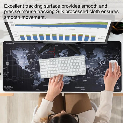 Map Mouse Pad Large Map Desk Mat Protector Gaming Mousepads Office Table Decor Keyboard Long Padding Notebook Computer Gamer Mat