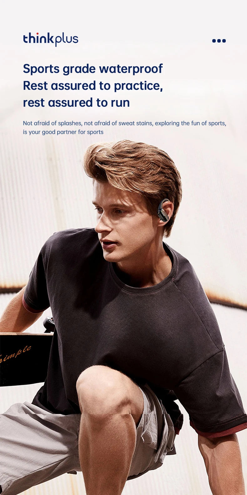 Original Lenovo XT80 Sports Wireless Earphones with Mics