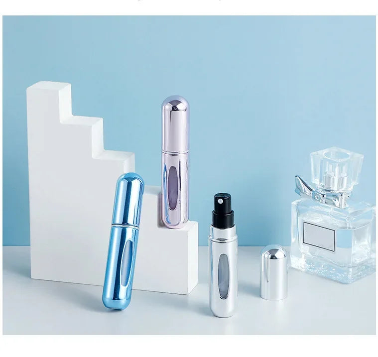 5/8ml Spray Perfume Refillable Bottle Liquid Spray Bottling Dispenser Bottom Charge Portable Travel Cosmetic Sub-Bottle