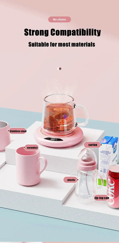 Thermostat Coaster USB Home Heating Coaster 3-speed Adjustment Heating 55 Degrees Constant Temperature