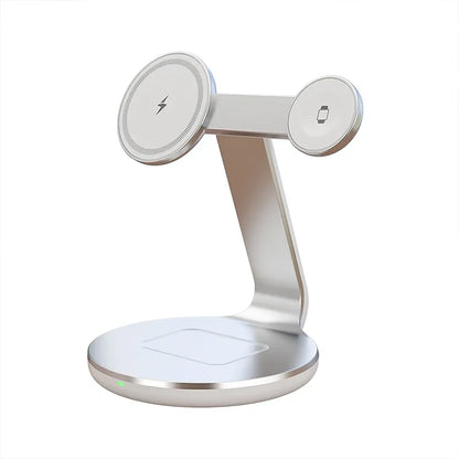 30W 3 In 1 Fast Charging Station Magnetic Wireless Charger Stand For Magsafe iPhone 16 15 14 13 Pro Max iWatch 8 7 Airpods Pro