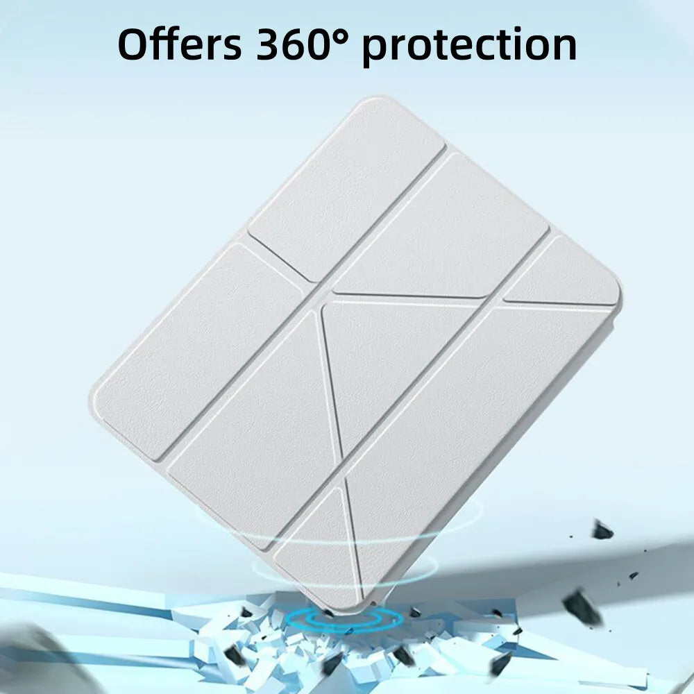 For iPad 10th Generation Case Y-fold Track Clear Cover for Air 4 5 6 10.9in 11in 13in For Air 2 9.7 Pro 11 12.9 13 Mini 6 7 Case