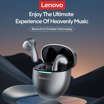 Lenovo Earphones Wireless Bluetooth Business Headset Noise Reduction Sport Earbuds Low Latency Gaming Headphones  Long Endurance