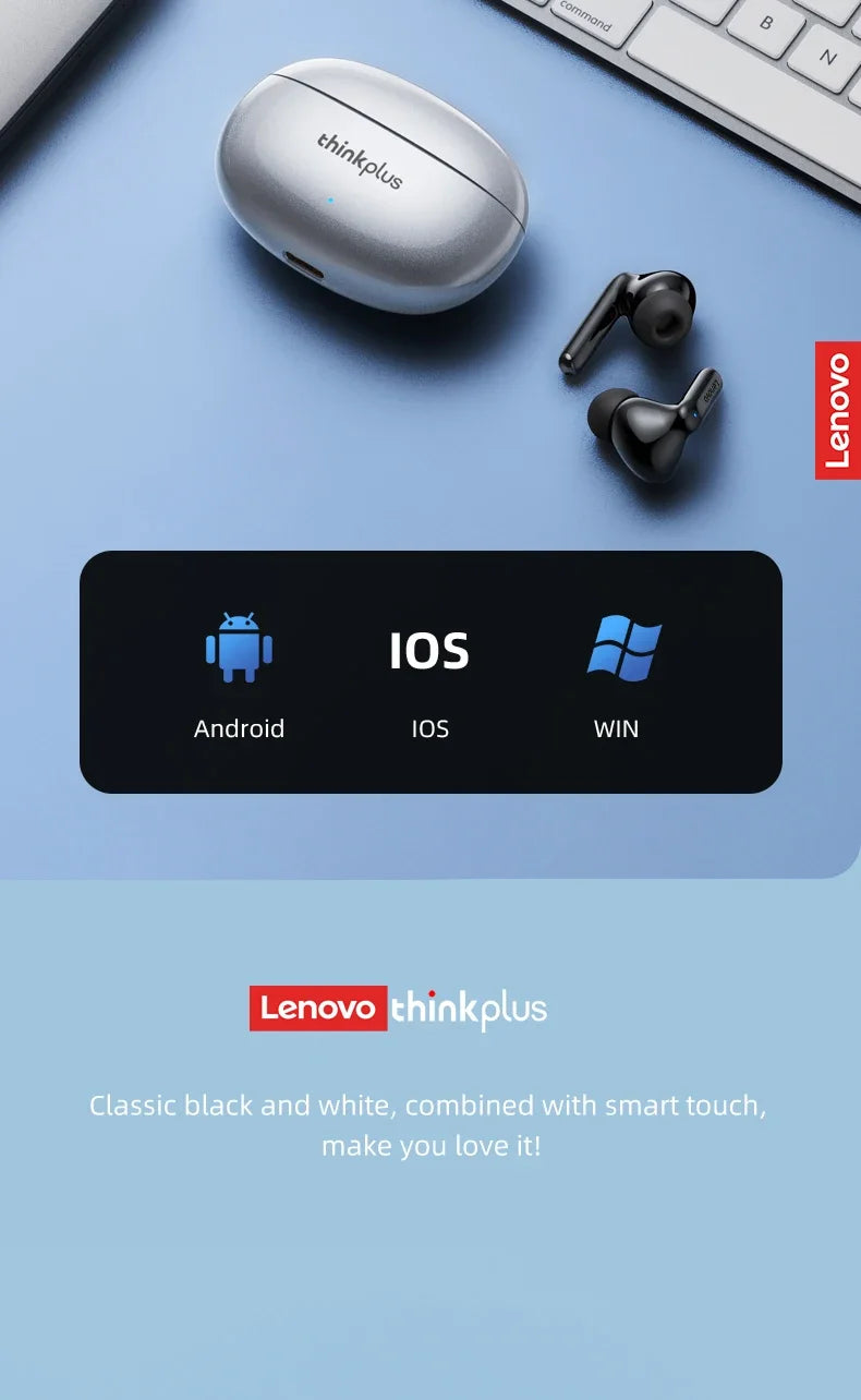 Original Lenovo XT88 Wireless Bluetooth Earbuds Hifi Music Earphone With Microphone Headphone Sport Waterproof Headset 2022 New