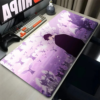 Purple Clouds Mouse Pad XXL PC Cool Anime S-solo L-leveling Desk Mat Large Gamer Cabinet Mousepad Laptop Keyboard Rug Best Gift