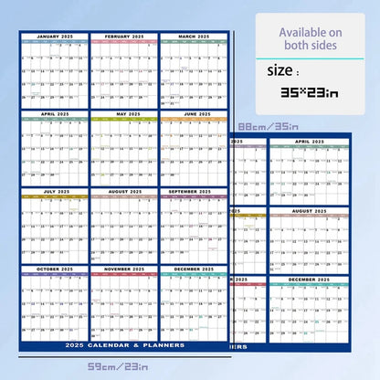 Erasable Whiteboard Calendar Monthly Weekly Planner - Reusable