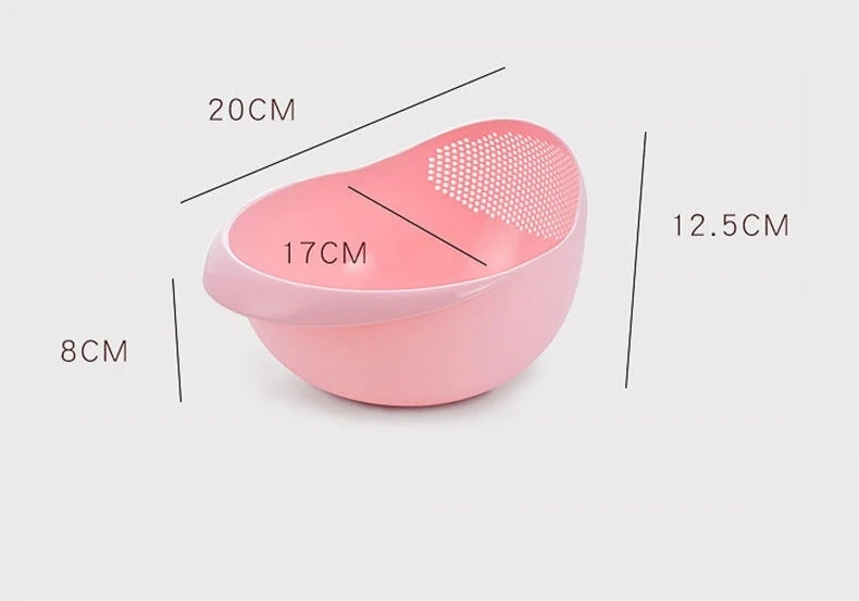 2-In-1  Rice Washing Bowl and Strainer