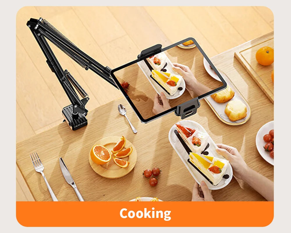 Adjustable Metal Arm Tablet Mount