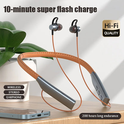 Wireless Bluetooth Earphones Wireless Headphones Magnetic Sport Neckband Neck-hanging Earbuds Wireless with Mic Bluetooth5.0