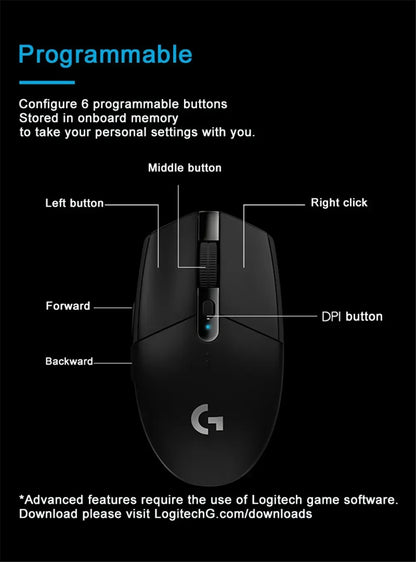 Logitech G304 Wireless Mouse LightSpeed