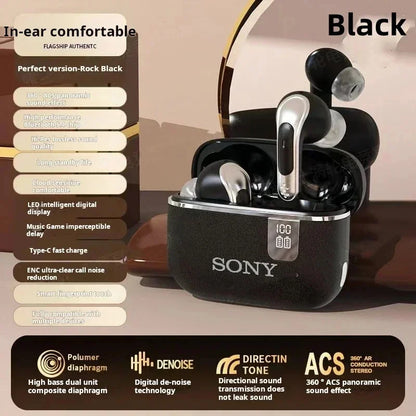 Sony Original TWS Bluetooth Earphones HIFI Mic Wireless Earbuds Sports Headphones with LED Display for Gaming