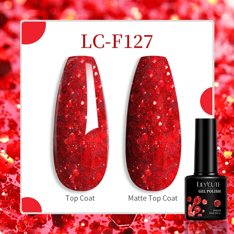 LILYCUTE 129 Colors Nail Gel Polish