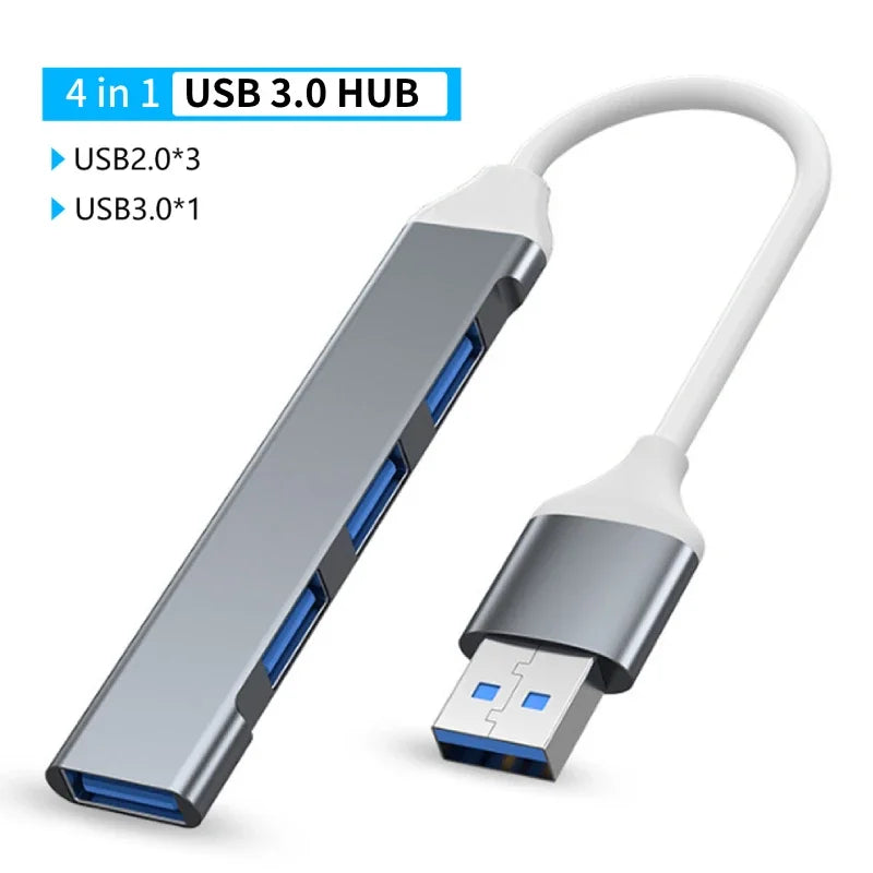 Kebidumei Multiport USB C Hub to 4K HDMI-compatible outputs