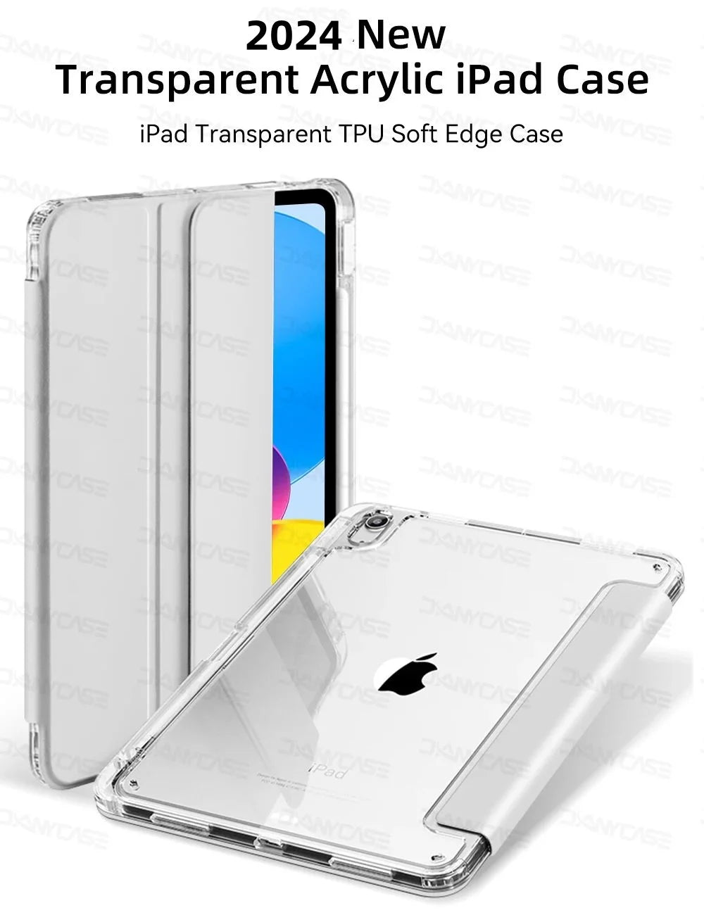 For 2024 iPad Air 6 Case iPad Air 5  6 11 iPad Pro 11 12.9 13 10 Gen 10.2 9th 8th 7th 9.7 6th 5th Mini 7 6 Case With Pen Holder