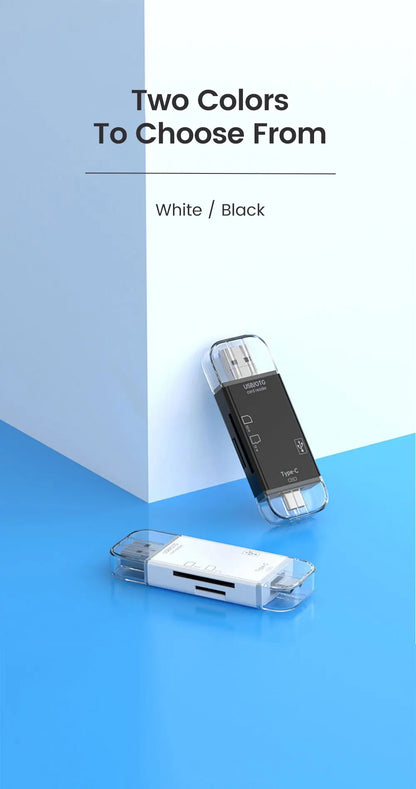 6-in-1 Type-C Card Reader – Fast & Versatile Data Transfer