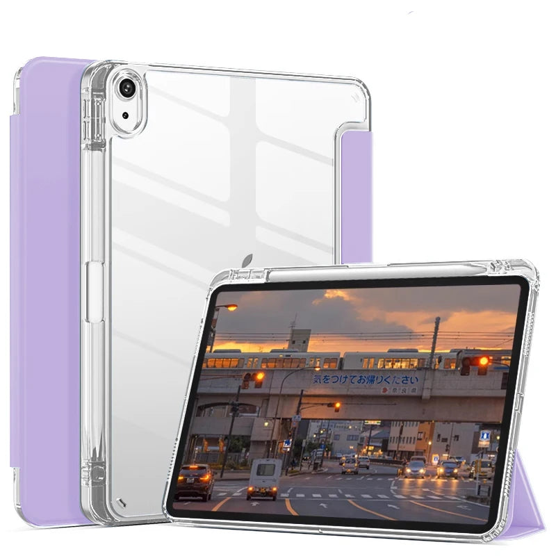 With Pencil Holder Case For IPad Pro 11 IPad 10th Generation IPad 10.2 8th 9th A16 Cover  Air6 5 4 10.9 Pro 12.9 13 2025 M3 M2