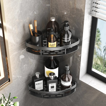 Bathroom Storage - No Drill - Wall Mount - Corner Shelf