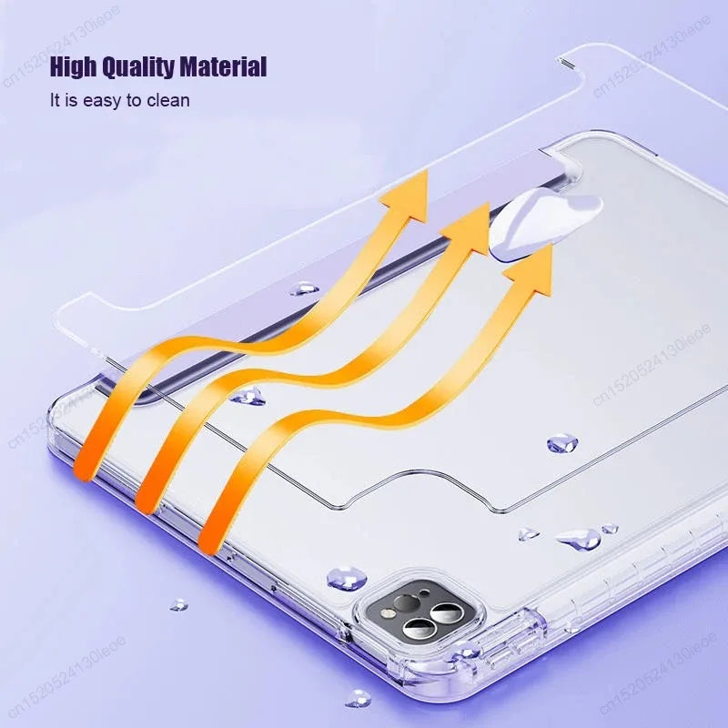 For iPad Air 5 Air 6 A16 11th M3 iPad Pro 11 12.9 13 10 Gen 10.5 10.2 9th 8th 6th 5th 9.7" Mini 7 6 Smart Case with Pen Holder