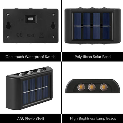 Outdoor Waterproof Solar Wall Lamp