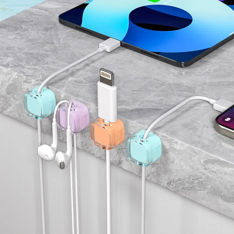 VIKEFON 6pcs Magnetic Cable Management Clips