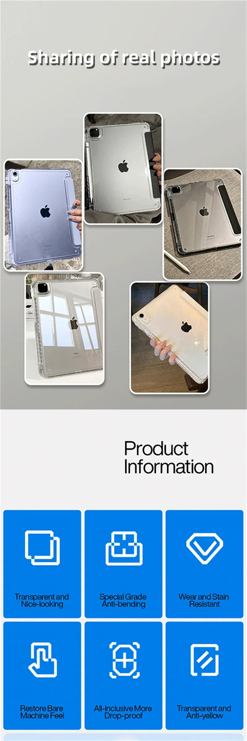 With Pencil Holder Case For IPad Pro 11 IPad 10th Generation IPad 10.2 8th 9th A16 Cover  Air6 5 4 10.9 Pro 12.9 13 2025 M3 M2