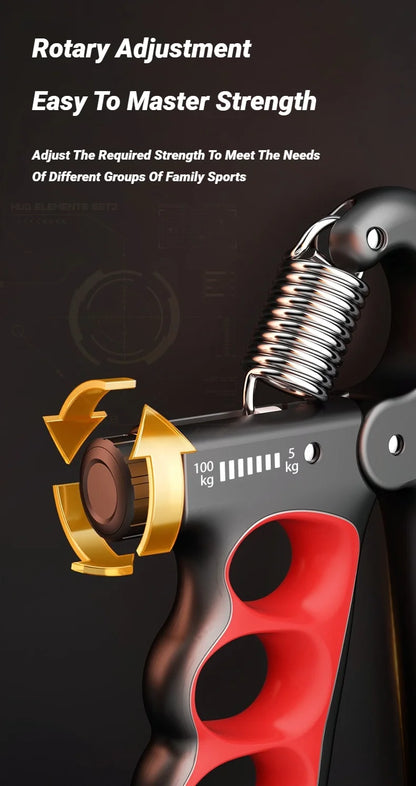 5-100KG Grip Strength Gym Wrist Expander Hand Strengthener Adjustable Muscle Recovery Fitness Exercise Device For Rehabilitation