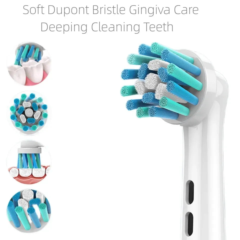 4PCS Dupont Bristle Electric Toothbrush Heads For Oral B