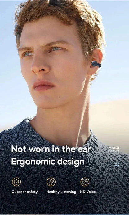 Sony Bone Conduction Wireless Earbuds - Bluetooth Headset with Noise Reduction Mic Sport Charging Earphones
