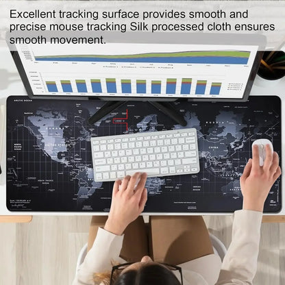 Map Mouse Pad Large Map Desk Mat Protector Gaming Mousepads Office Table Decor Keyboard Long Padding Notebook Computer Gamer Mat