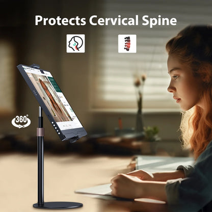 Adjustable Monitor Stand Height Portable Vesa Monitor Tablet Holder Up To 24Cm Standing Tablet Bracket Desk Mount Wider Base