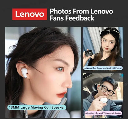 Lenovo LP5 Wireless Bluetooth Earphones HiFi Music Earbuds With Mic Headphones Sports Waterproof Headset Original New Version