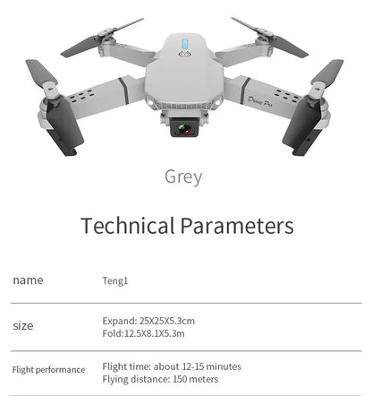 New E88 Pro WIFI FPV Drone Wide Angle HD 4K 1080P Camera Height Hold RC Foldable Quadcopter Dron Helicopter Toys Gift
