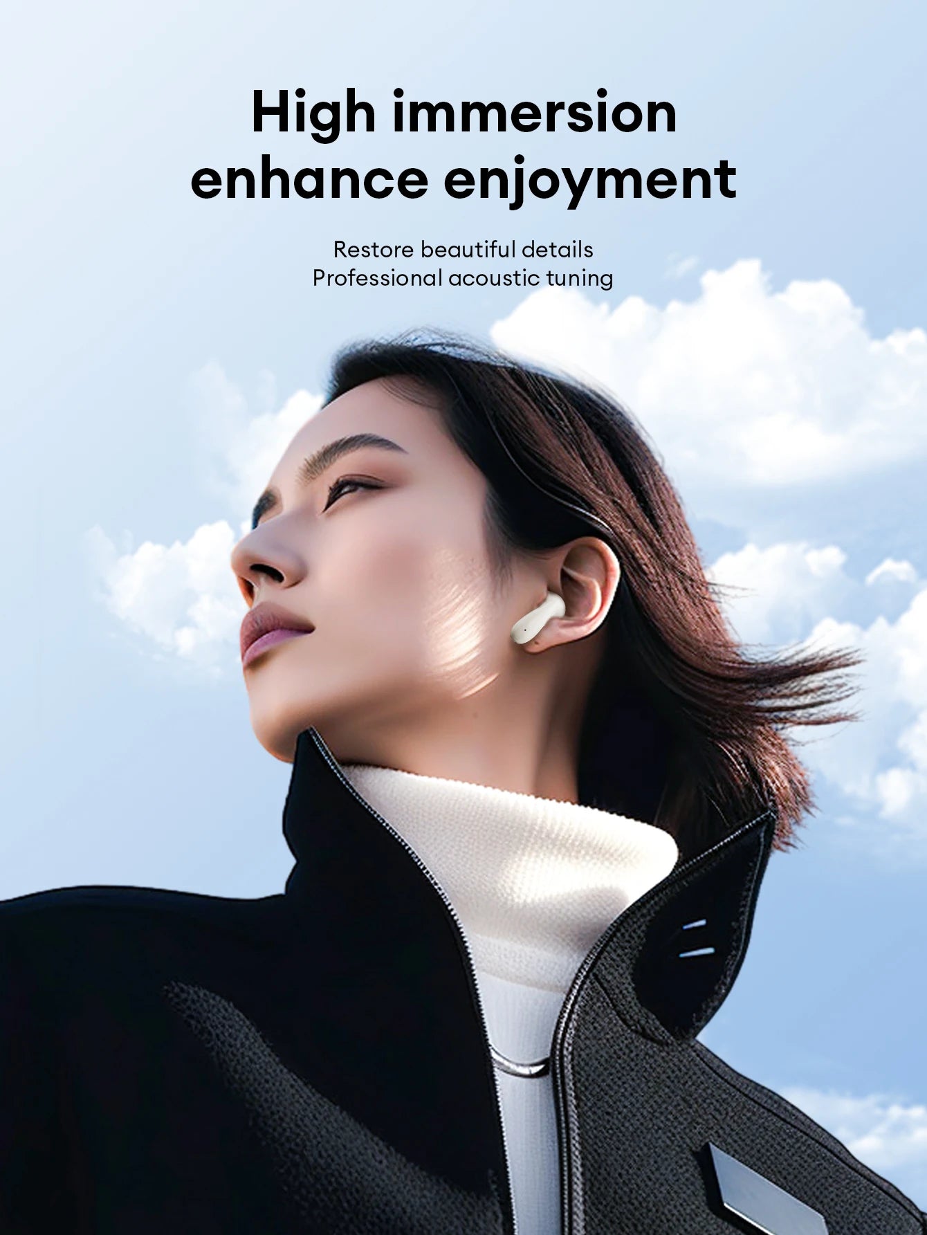 Lenovo Earphones Wireless Bluetooth Business Headset Noise Reduction Sport Earbuds Low Latency Gaming Headphones  Long Endurance