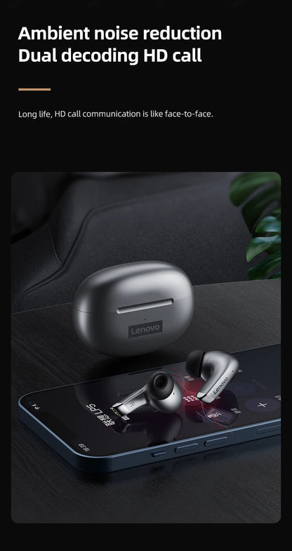 Original Lenovo LP5 TWS Wireless Bluetooth Earphone Long Battery Life Sports Headphone Dual Mode Gaming HD Call Headset With Mic