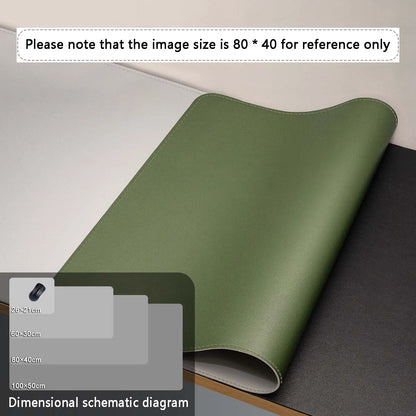 Mouse Pad Large Size Office Desk Protector Mat PU Leather Waterproof Desktop Keyboard Desk Pad Gaming Mousepad PC Accessories