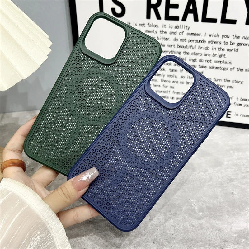 Heat Dissipation Magsafe Mesh Case For iPhone