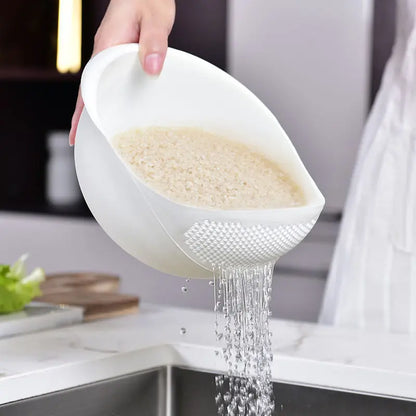 2-In-1  Rice Washing Bowl and Strainer